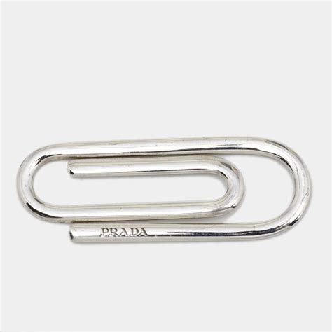 prada sterling silver paperclip|Prada paper clip review.